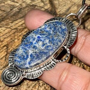 Lapis Lazuli Crystal Pendant 2 1/2”
